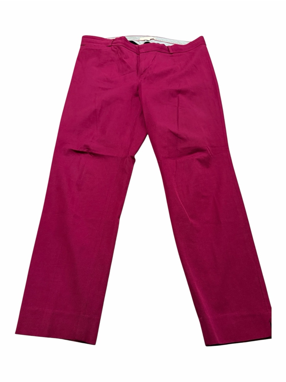 Fuchsia Banana Republic Straight-Leg Pants Berry Jewel Tone Size 14 Autumn Fall